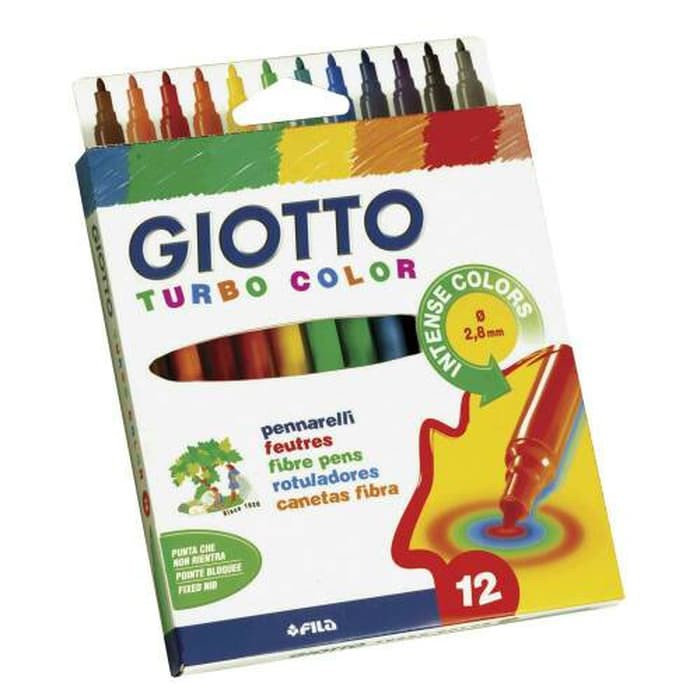 

Spidol 12 warna GIOTTO kualitas bagus