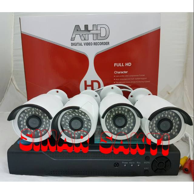 PAKET CCTV 4CH 4 CAMERA 3MP KOMPLIT TINGGAL PASANG