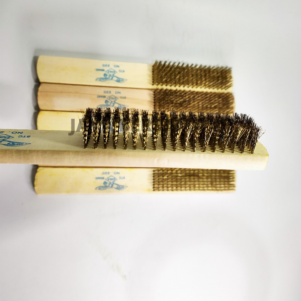 SIKAT KAWAT KUNINGAN EAGLE 8 BARIS / SIKAT KAWAT BAJA HALUS / WIRE BRUSH / PEMBERSIH KARAT