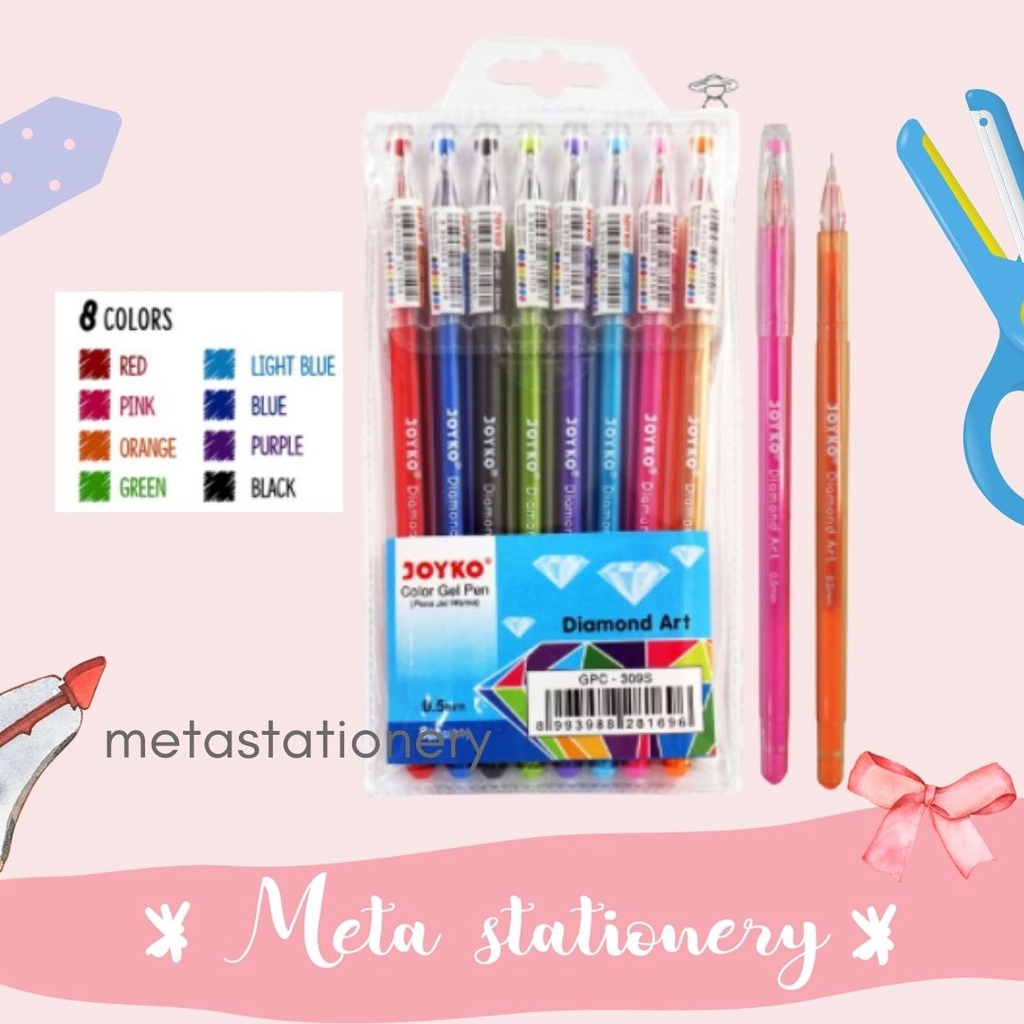 

Color Gel / Pen Pulpen Joyko GPC-309S (8 Warna )