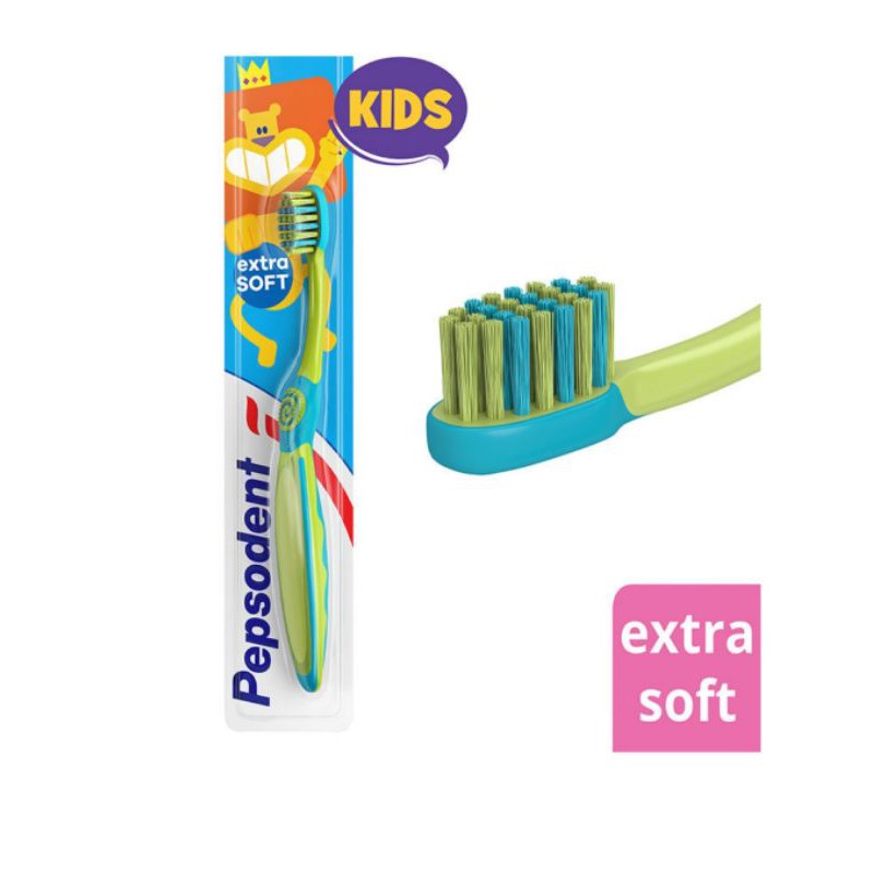 Sikat Gigi Pepsodent Kids extra soft RANDOM