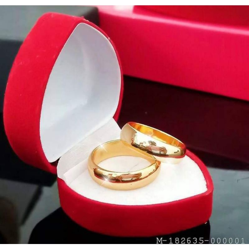 Cincin dewasa couple polos terbuat dari uang koin logam