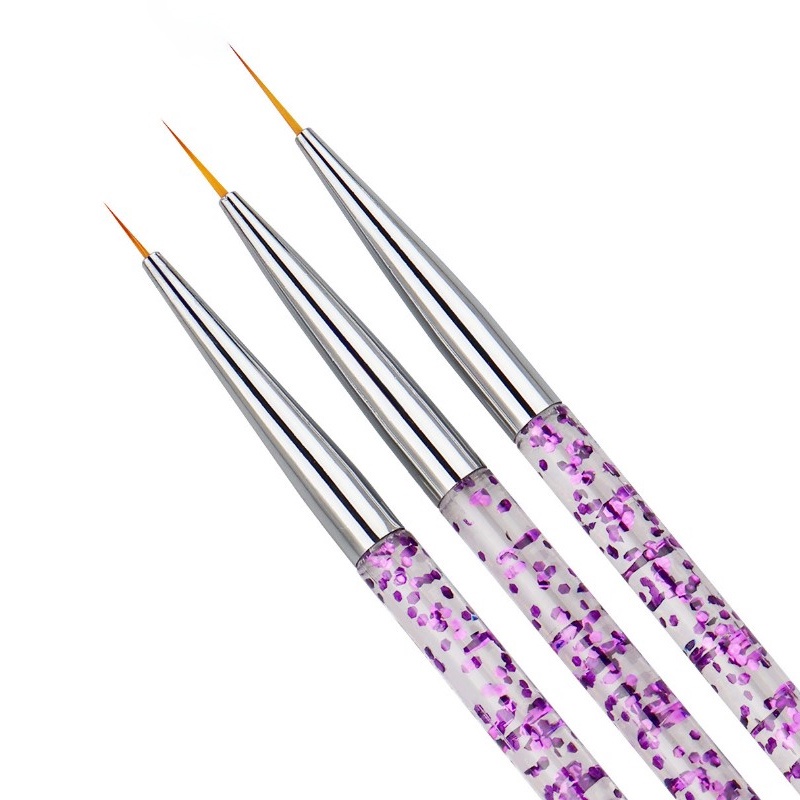 # Kaos T-Shirt Wanita Lengan Pendek Motif Print #3pcs Brush Profesional Untuk Kutek UV Gel