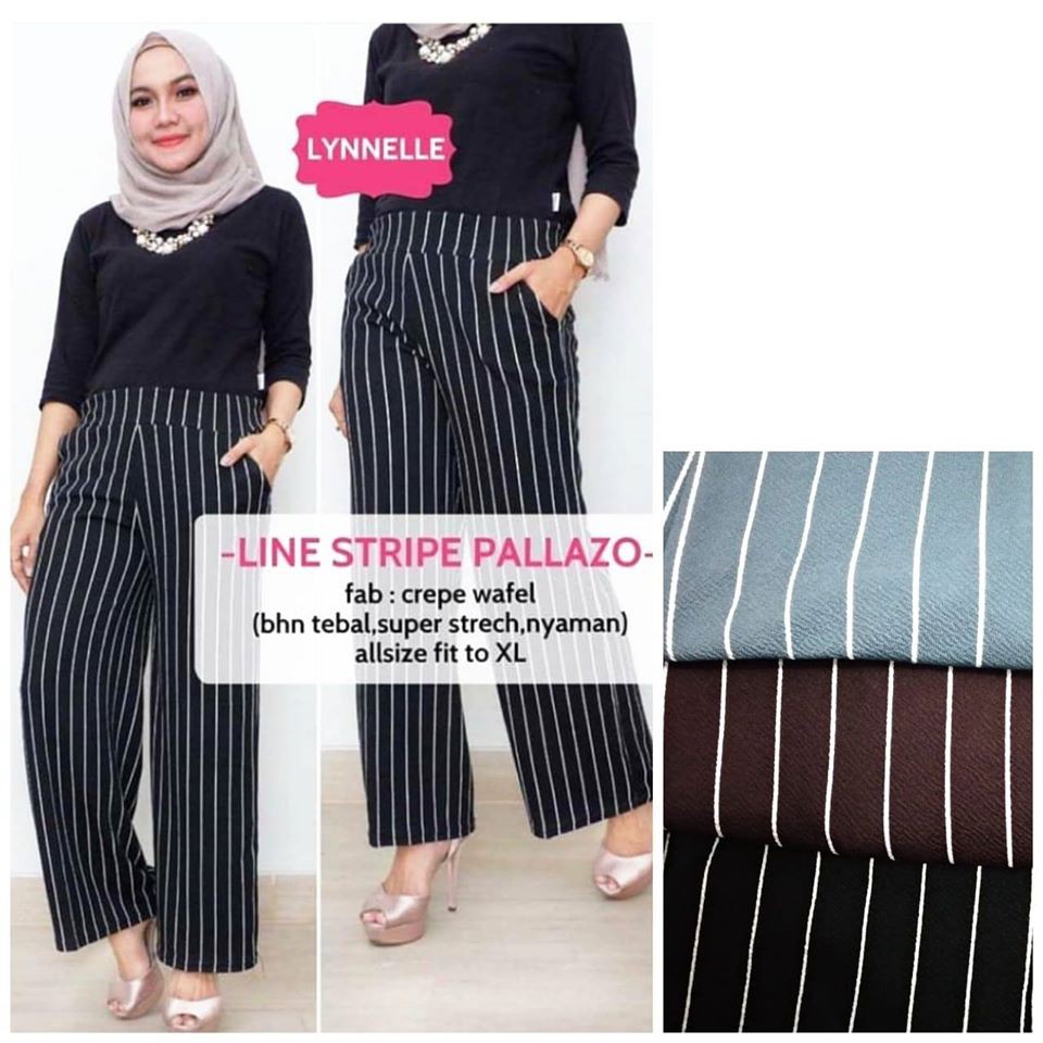 [100ribuan dapat 4 pcs] PAKAIAN WANITA CELANA KULOT PANJANG WAFEL CREPE. ootd. buat harian