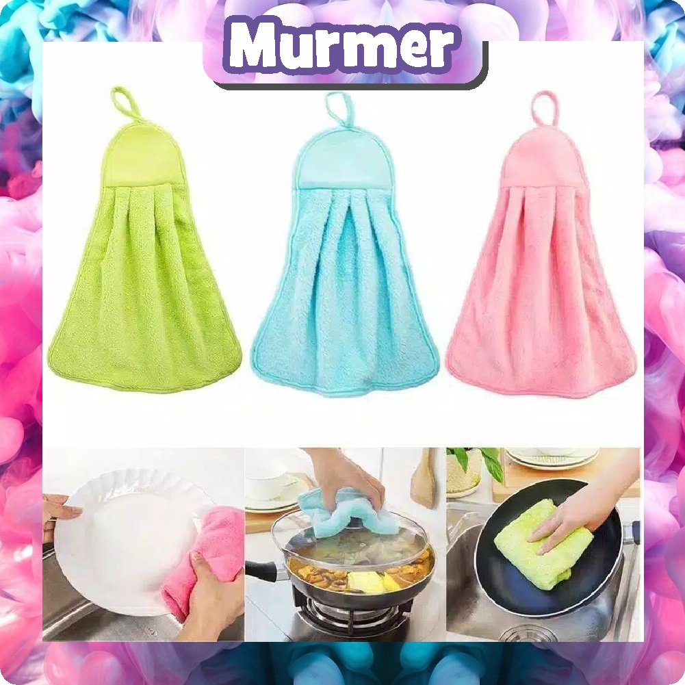 MurmerOfficial R048 Lap Tangan Microfiber Polos Hand Towel Gantung Dapur Handuk Kitchen