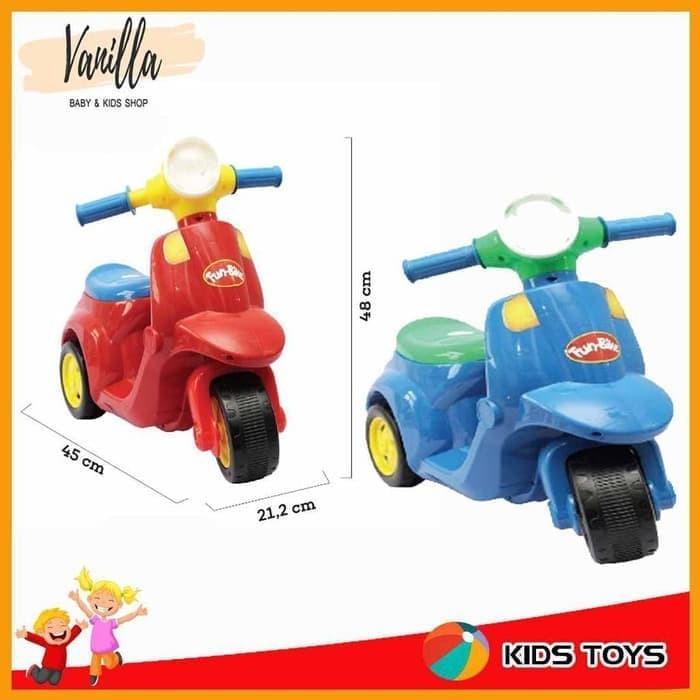 Mainan Anak Motor Vespa Fun bike - Fun doh funbike - 98020
