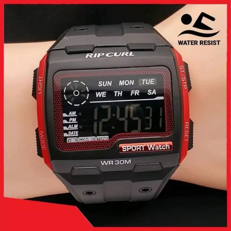 JAM TANGAN PRIA DIGITAL TALI RUBBER MODEL SPORT READY 3 WARNA