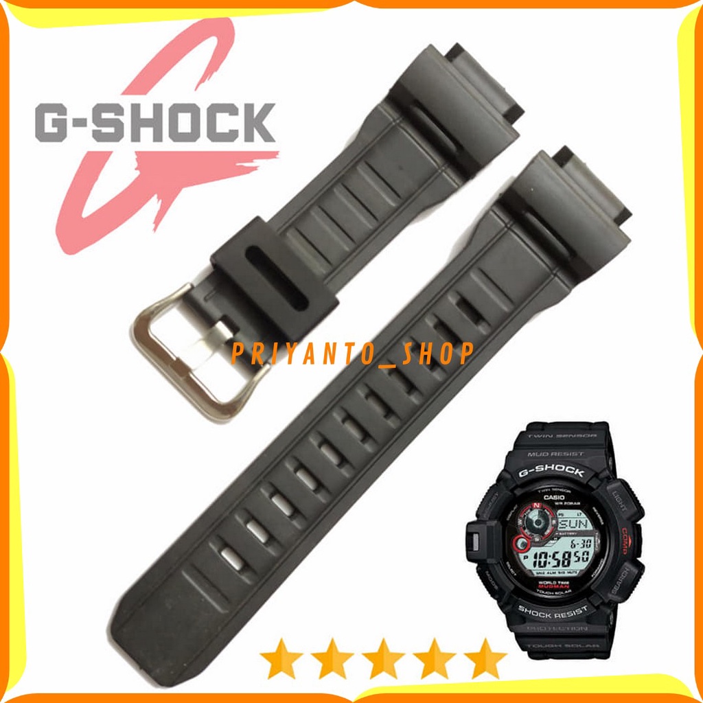 Strap Tali Jam Tangan Casio G-Shock G-9300 MUDMAN/Strap G-SHOCK G-9300 Black