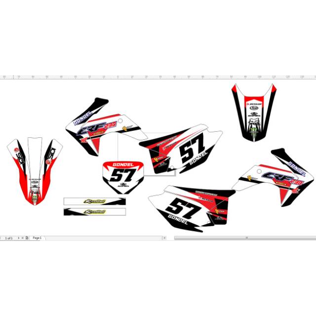 Decal crf 230