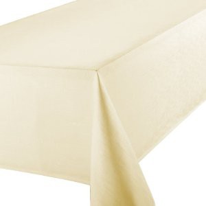 Table cloth/taplak meja blackout polyester warna offwhite size 310x220