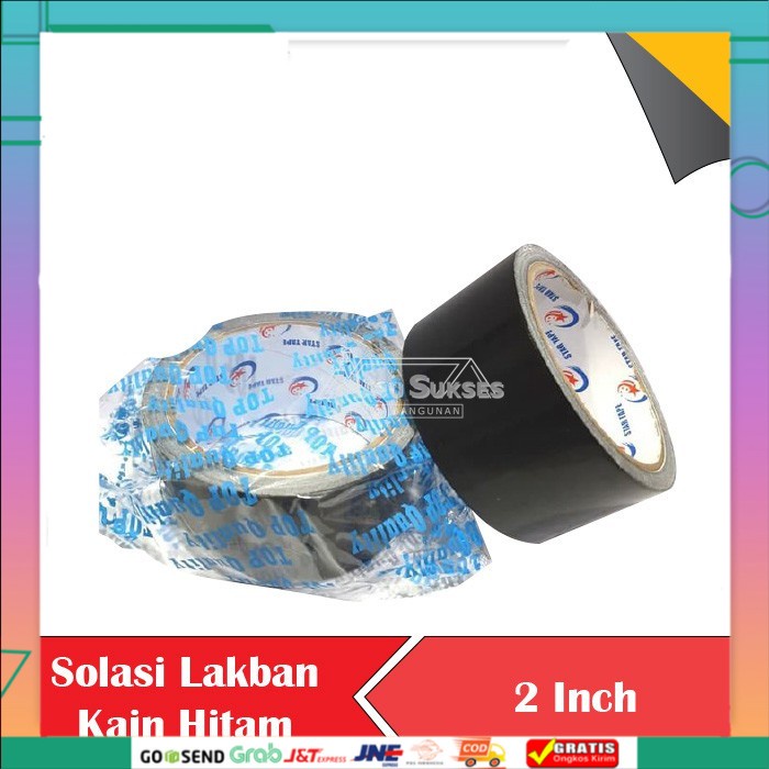 

Solasi Lakban kain hitam merk STAR 2" per pcs Terbaru