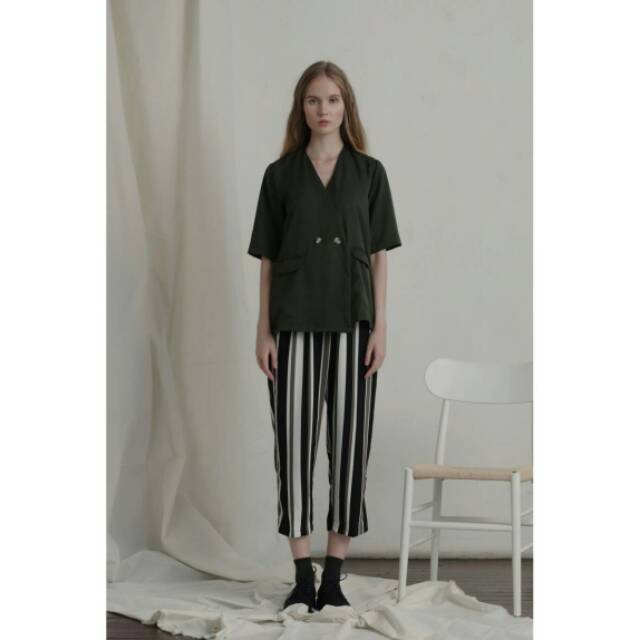 

Popoluca The Label Dublin Top Olive