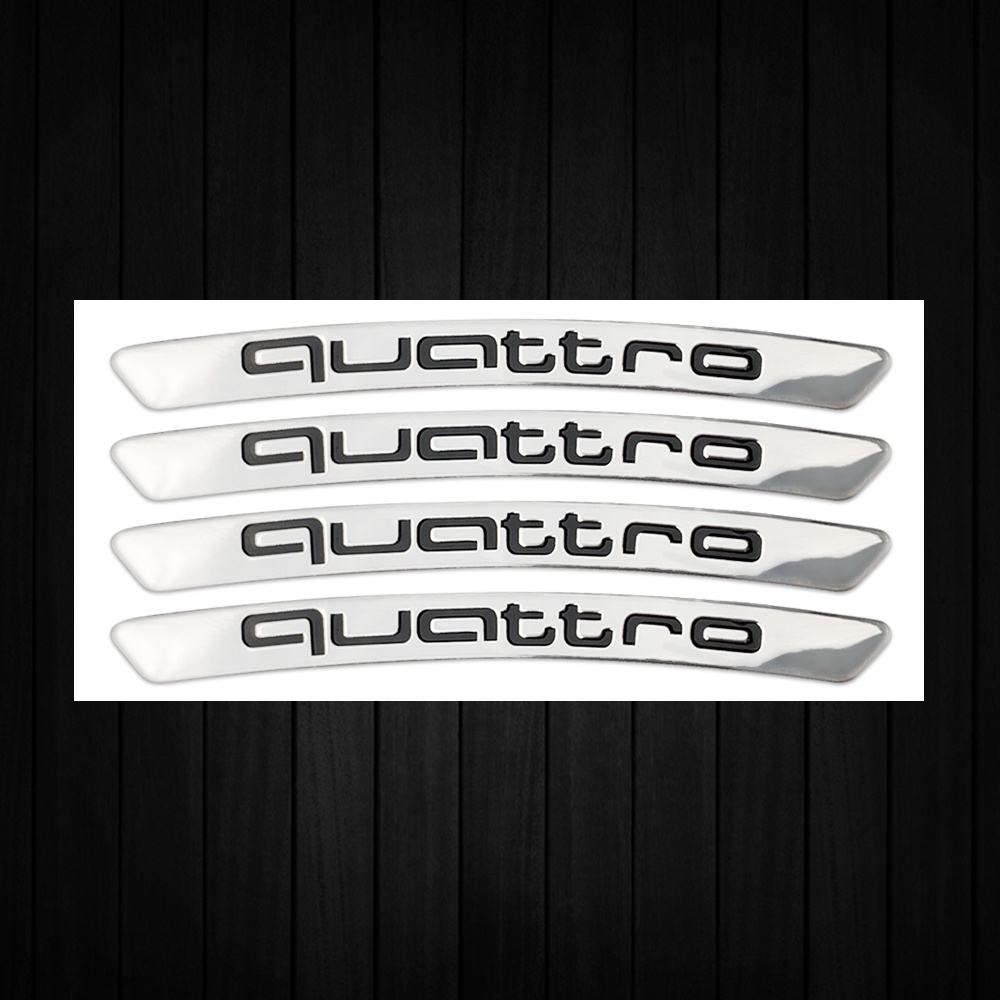 4 Pcs Sticker Dekorasi Velg Mobil Bahan Aluminum