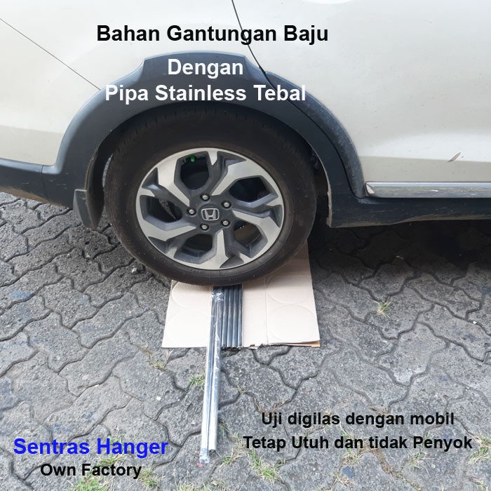 Gantungan Baju Stainless 75 cm, 1 Baris