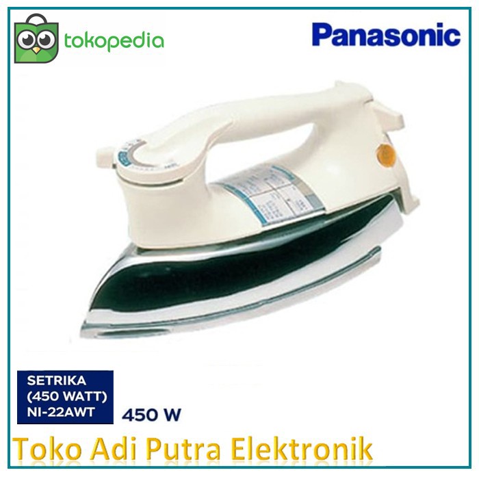 Setrika Listrik Panasonic Model Berat Panasonic NI-22AWT Cocok Londry