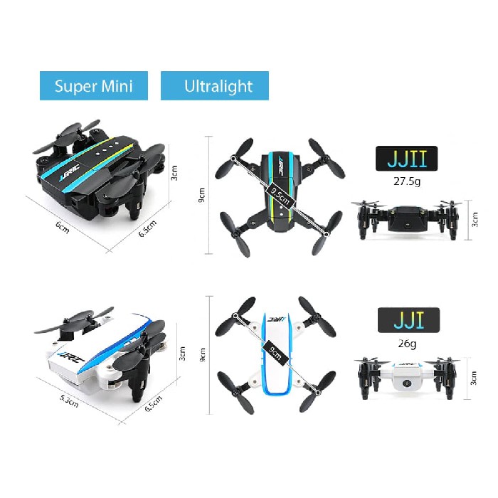 JJRC H345 JJI x JJII Foldable Mini Micro Drone ( paket dapat 2 Drone )
