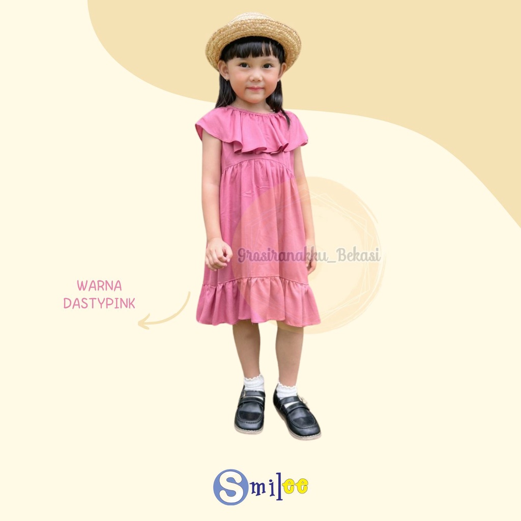 Dress Anak Smile Loly Mix Warna 1-5Tahun