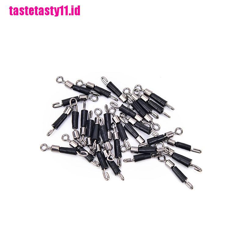 【TTID】10pcs Ball Bearing Swivel Solid Rings Quick Fast Link Fishing Connector H