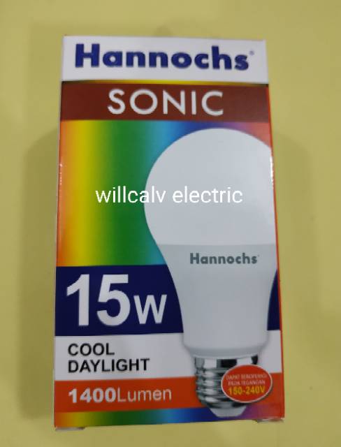 LAMPU LED HANNOCHS SONIC 15W 15WATT 15 WATT - LAMPU LED HANNOCH SONIC 15W 15WATT 15 W CAHAYA PUTIH