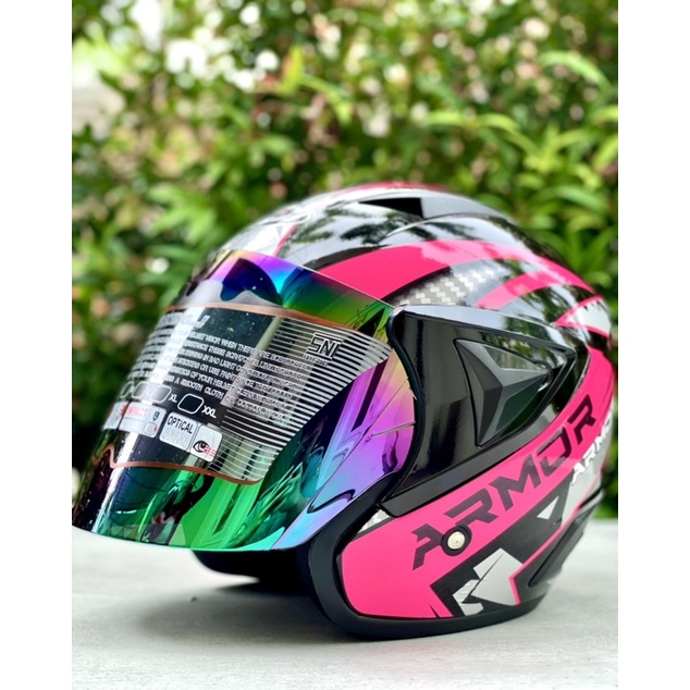 Helm Ghm Vista Half Face Motor Dewasa Pria Wanita Sni