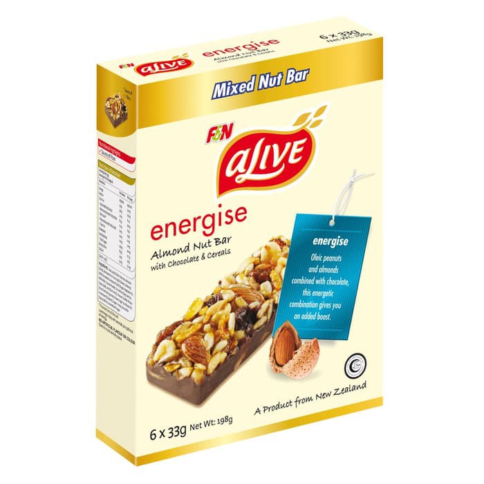 

#HANDCARRY Alive Almond Nut Bar 198g - UFOHCR1803