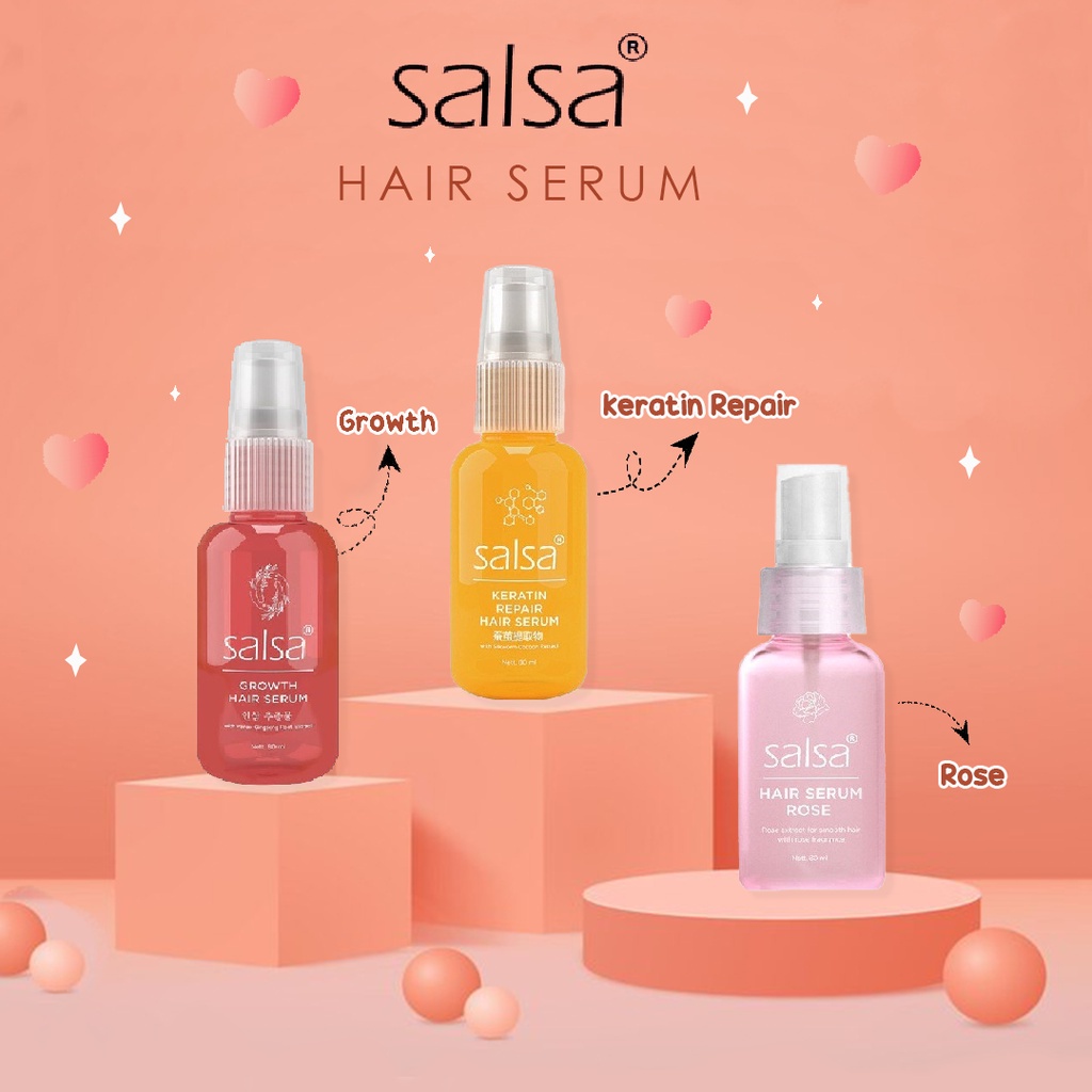 SALSA Rose | Growth | Keratin Repair Hair Serum Spray 80ml