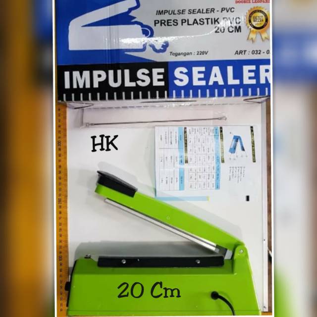 Alat Press Plastik Mesin Pres Plastik 20 Cm Impulse Sealler