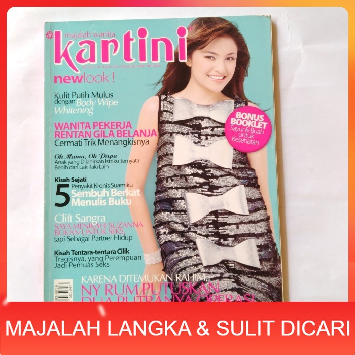 Majalah KARTINI No.2230 Okt 2008 Cover MARSHANDA Langka