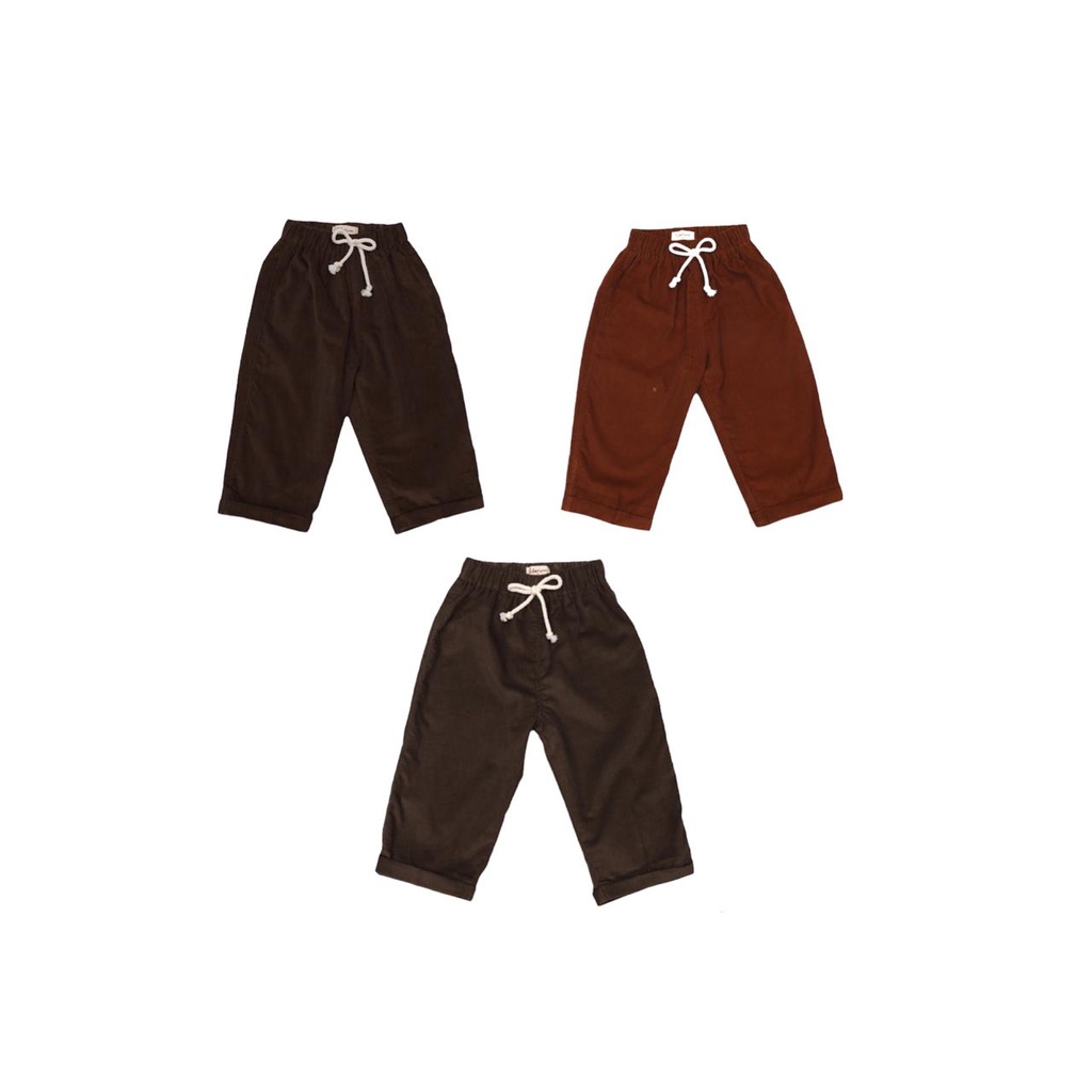 Soleram BENJI Baggy Pants - Celana Bawahan Anak Laki Laki Karet Pinggang Adem Dan Soft