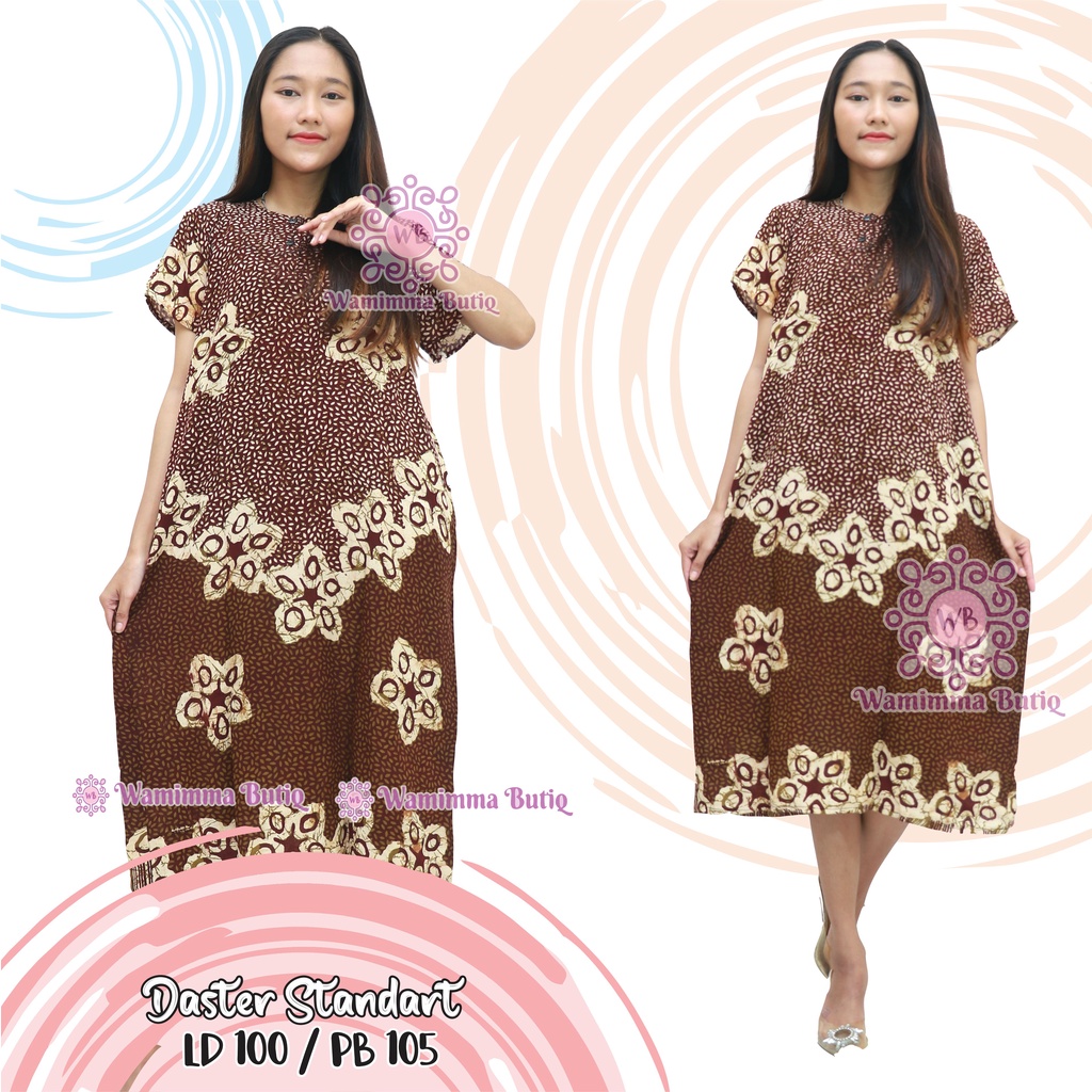 Daster Batik Murah Baju Tidur Batik Murah Adem Nyaman Daster Batik Pekalongan Daster Yukensi-Syk--HC