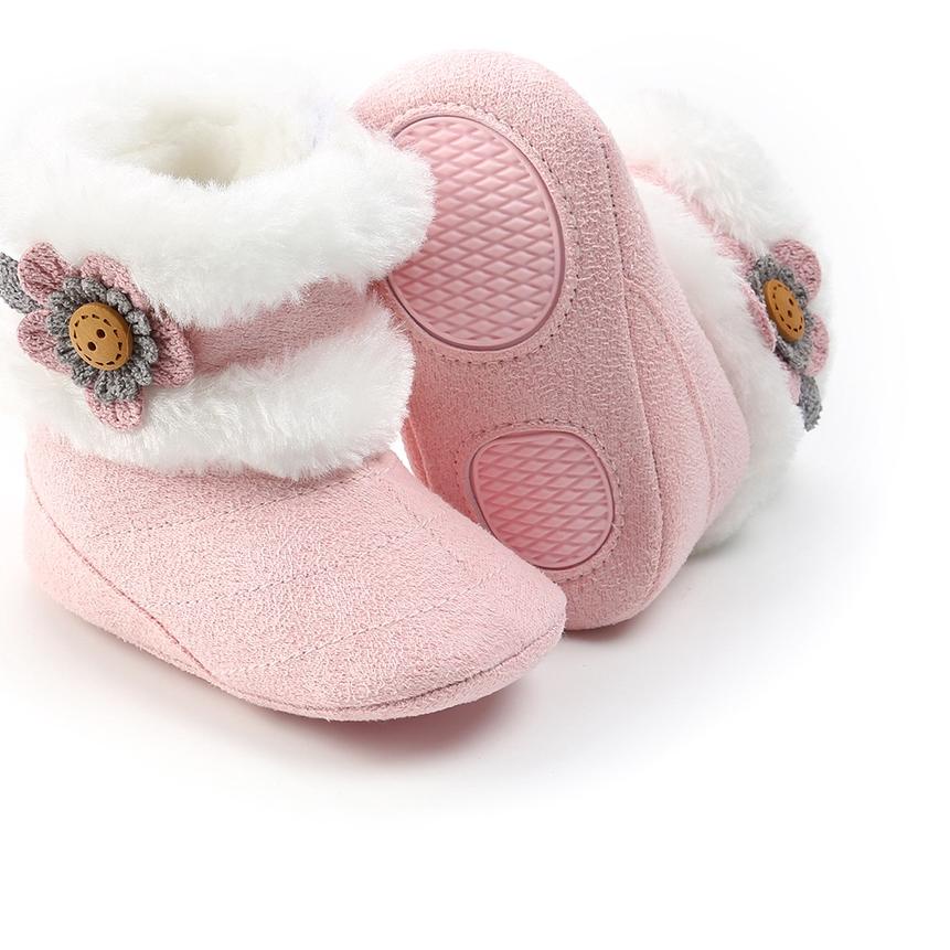 Sepatu Boots Bayi Perempuan Import Bulu Winter Sepatu Bayi Perempuan 6 12 Bulan 0 12 Bulan Prewalker