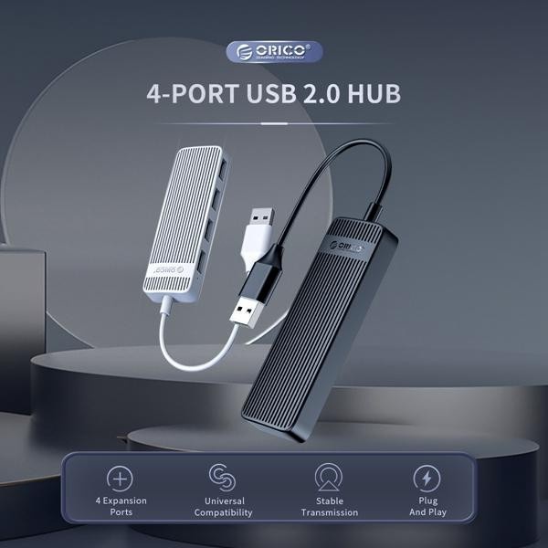 ORICO USB HUB 4 Ports USB 2.0 HUB FL02-BK-BP Plug &amp; Play