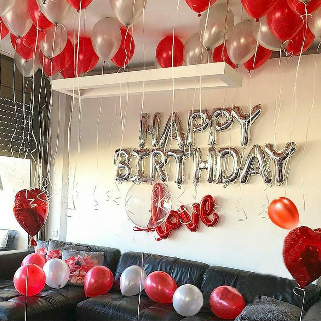 BalonDekor BD008 Paket Dekor Birthday Set Romantis - Dekor ULTAH anak remaja dewasa