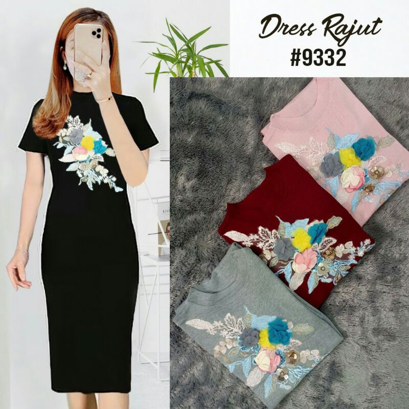 DRESS RAJUT IMPORT 9332#