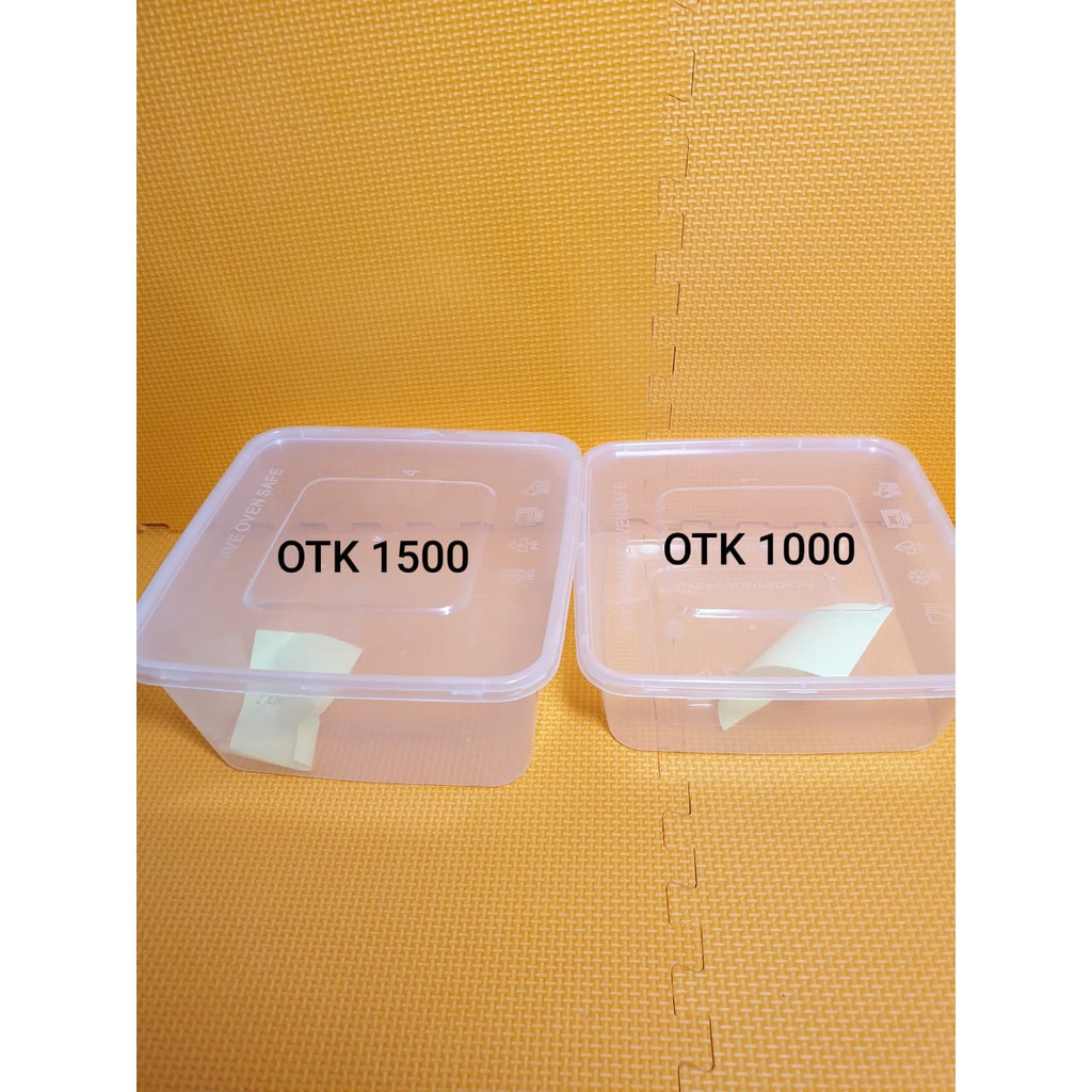 THINWALL PERSEGI 1500ML ISI 25 PCS - KOTAK MAKAN TAHAN PANAS - FOOD CONTAINER SURABAYA KOTAK PLASTIK