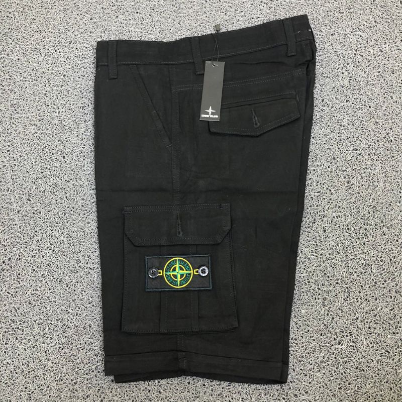 celana cargo pendek pria stone island premium