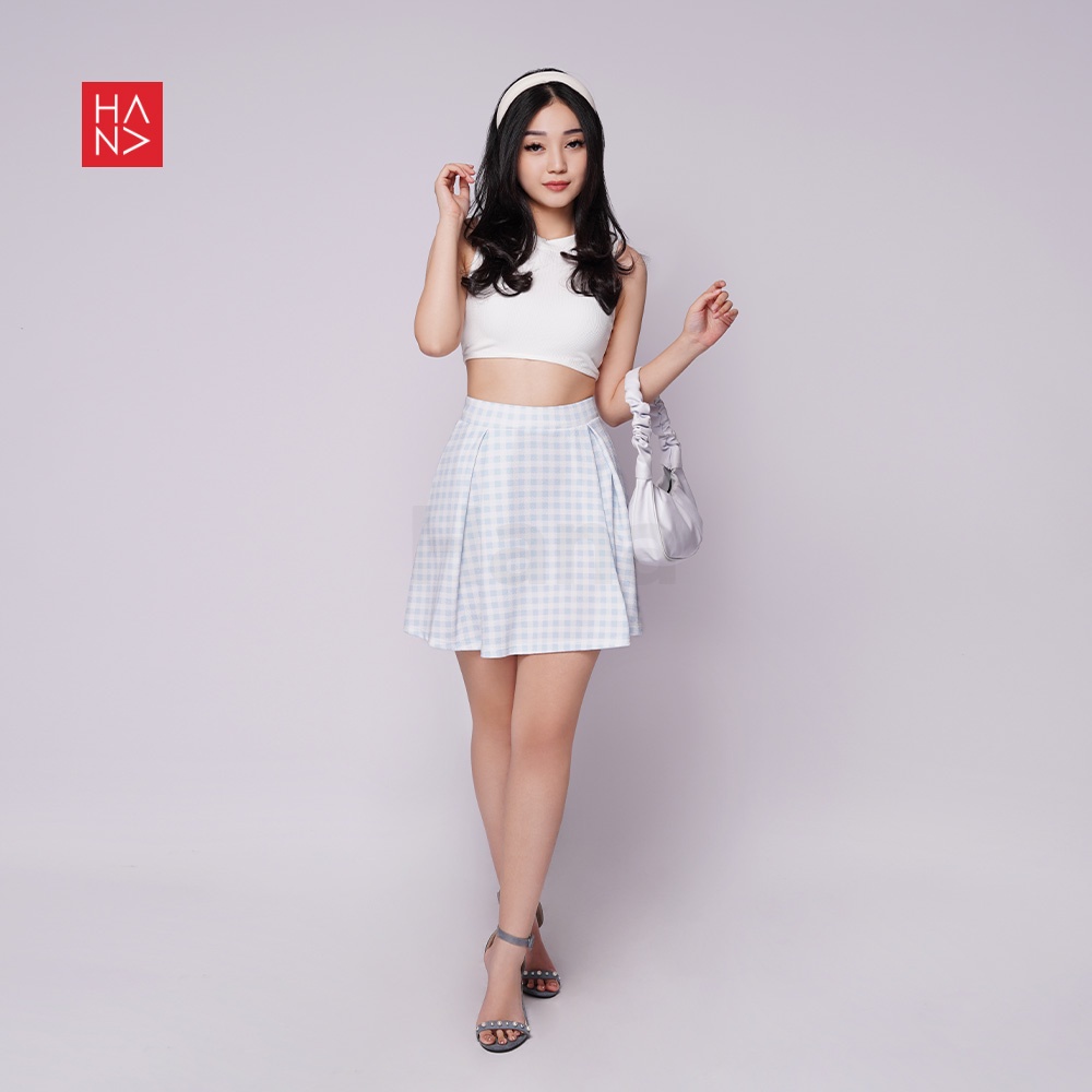 Hana Fashion - Eunji Mini Skirt / Rok Pendek Printing Wanita Korea - SK174