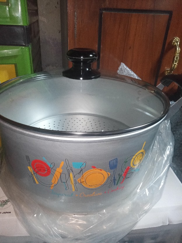 Panci Kukus 28cm  (steamer/dandang) Alcor Maspion