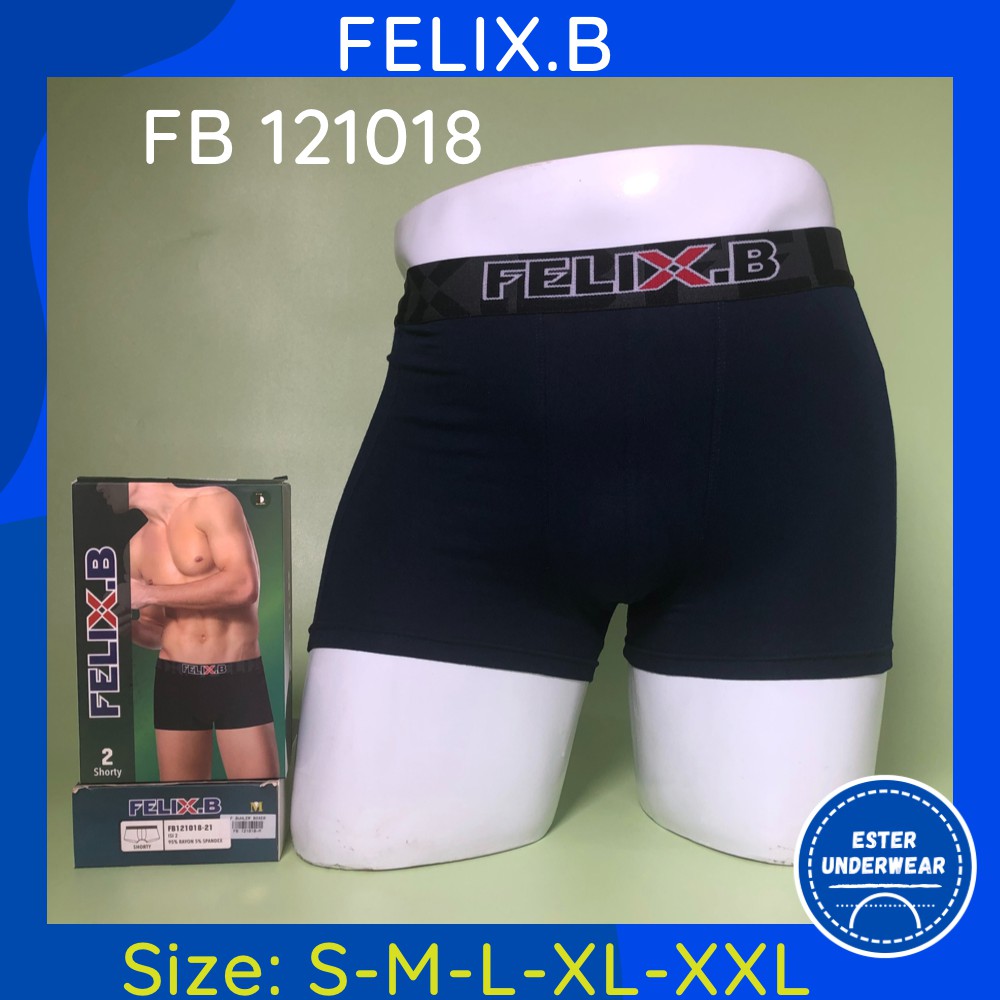 Celana Boxer Pria Felix.B FB 121018 ISI-2 PCS