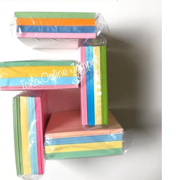 

℗ (9x9cm) Kertas memo notes warna tanpa lem note (-+ 520 lembar) ✮