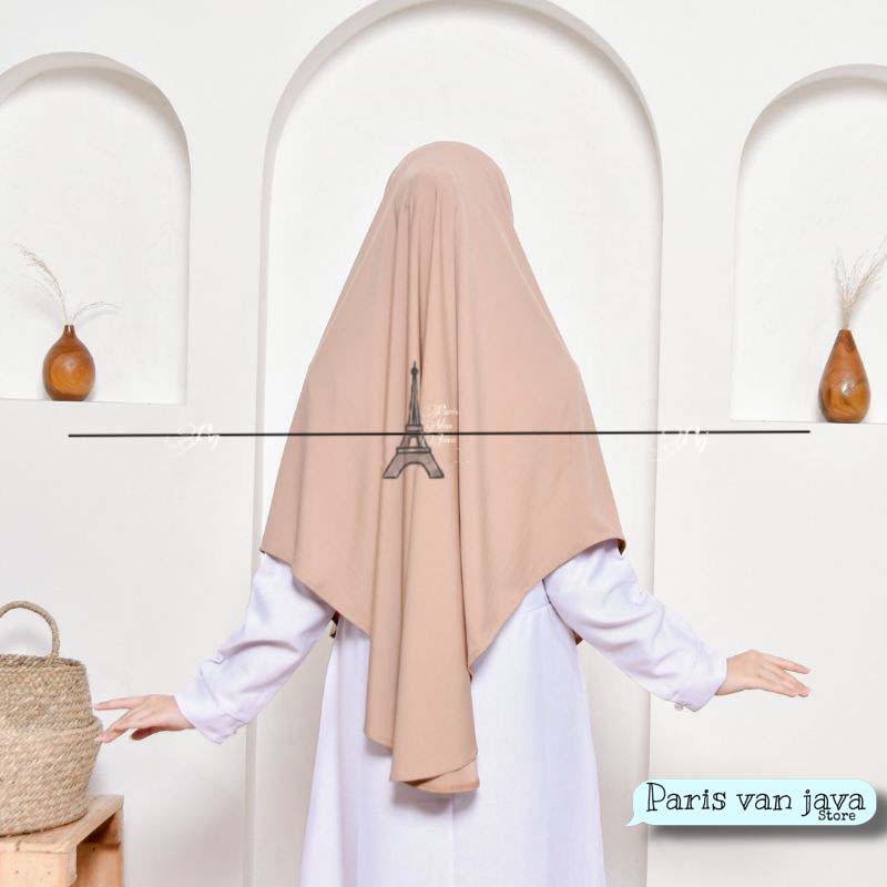 HIJAB BERGO HAMIDAH JUMBO JERSEY | KHIMAR SIMPLE PAD (L)