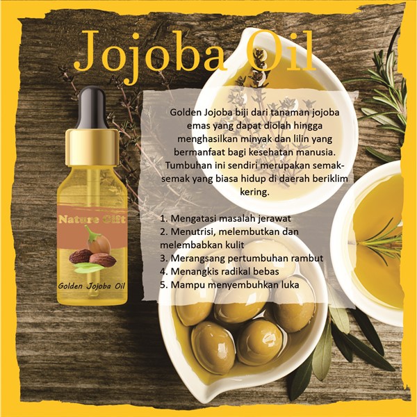 Pure Golden Jojoba Oil Minyak Jojoba Emas Murni