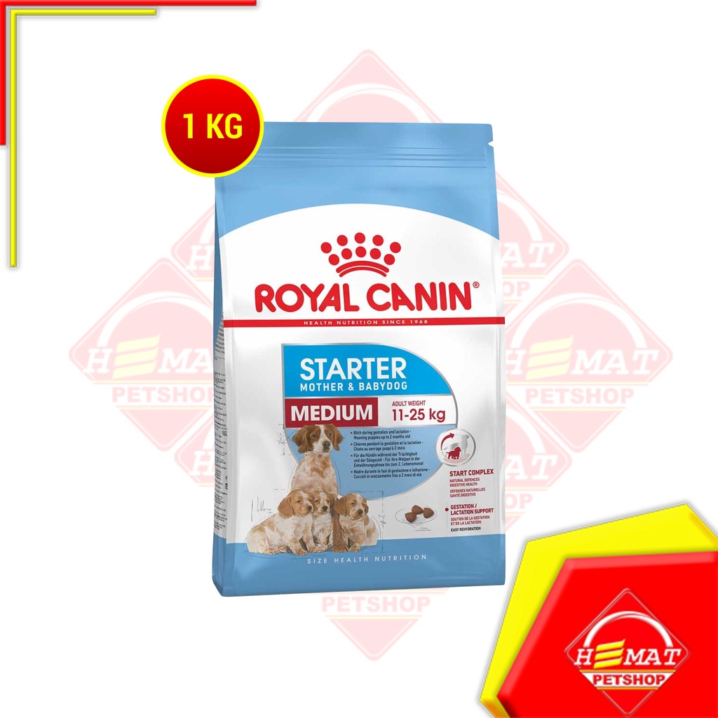 Makanan Anjing Royal Canin Medium Starter Mother &amp; Babydog 1Kg