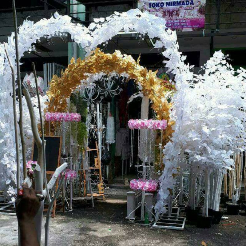 Jual dekor welcome gate pintu masuk selamat datang pergola love