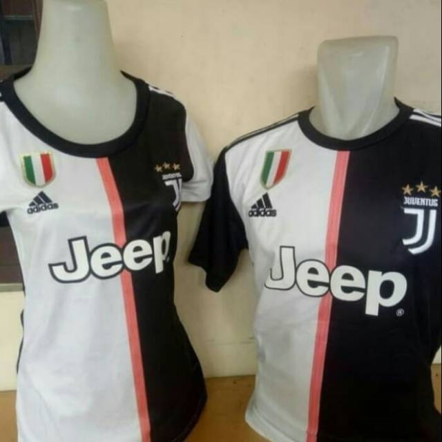 JERSEY BOLA COUPLE PASANGAN PRIA DAN WANITA JUVENTUS HOME 2019-2020 GRADE ORI