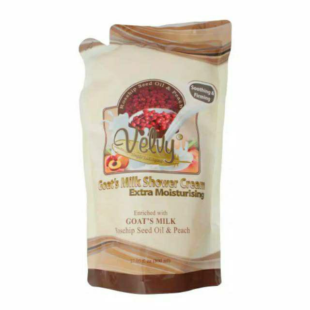 Velvy Goats Milk Shower Refill 800ml ( Gojek )