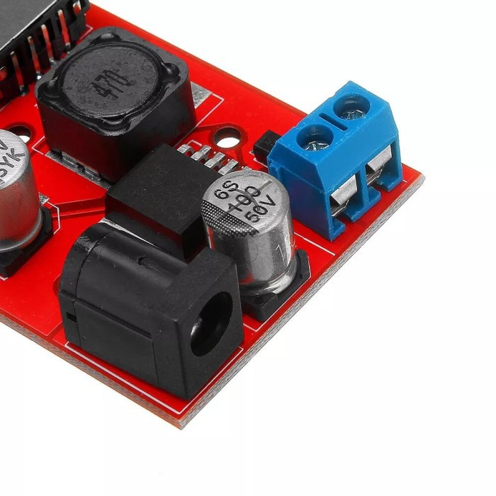 Modul Stepdown Charger LM2596 DC-DC 9V-36V to 5V 3A Dual USB Output