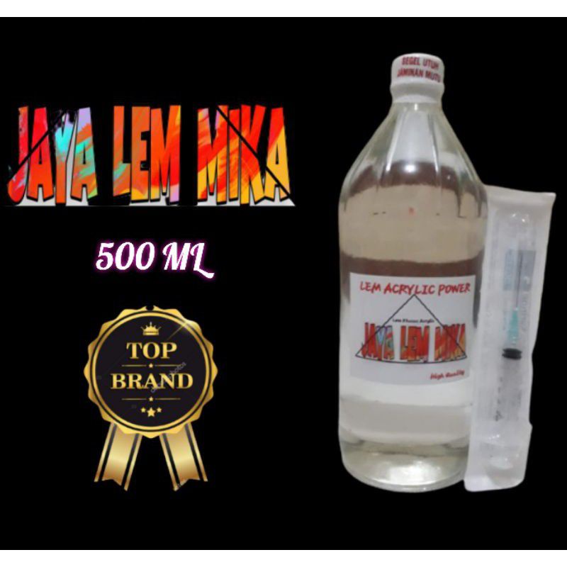 

Baru Lem Akrilik/Acrylic 500Ml+Suntikan