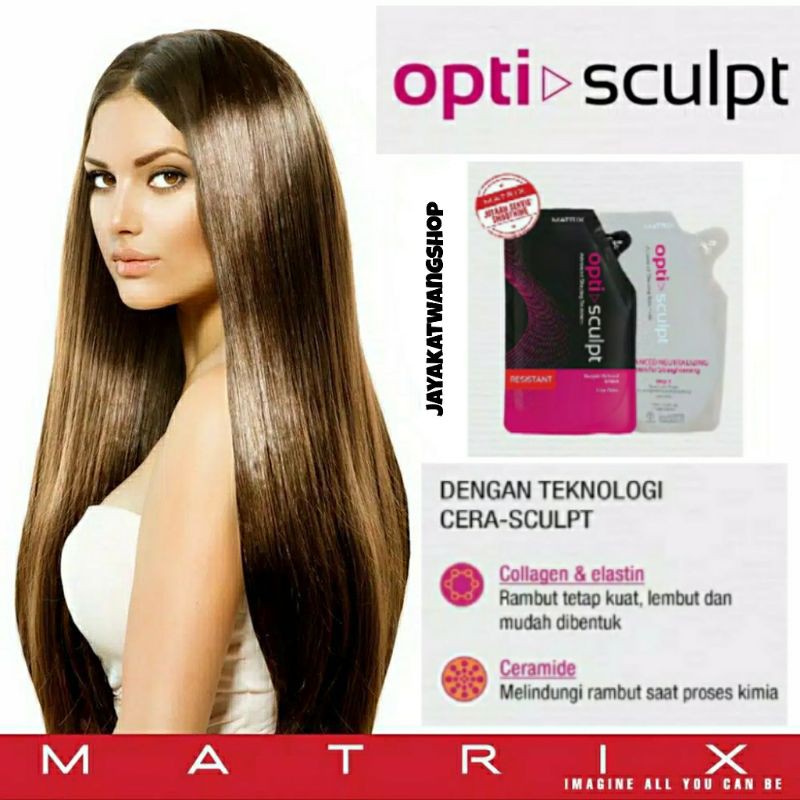 MATRIX MINI OPTI-SCULPT Sekali Pakai (2x125ml) / Rebonding Smoothing / Pelurus Rambut OPTISCULPT