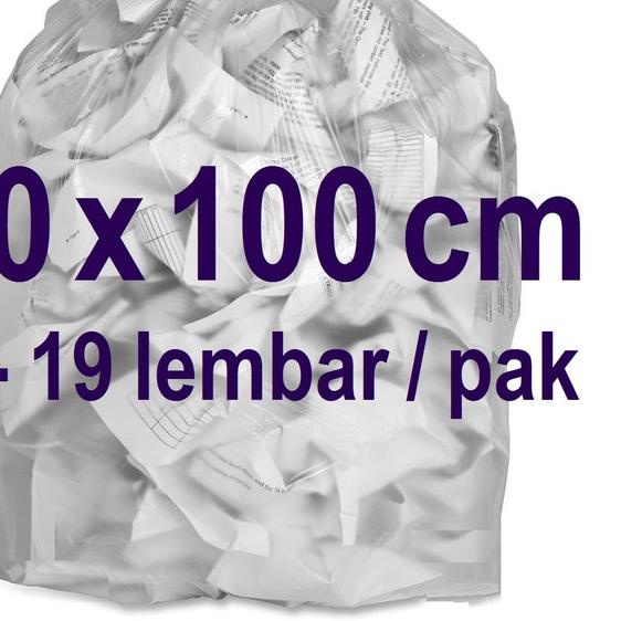 ➼ Kantong Plastik Bening Besar 60x100 cm PE 770 gr / pack Kantong Sampah ⅍